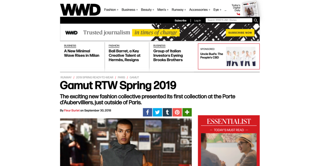 WWD website screenshot