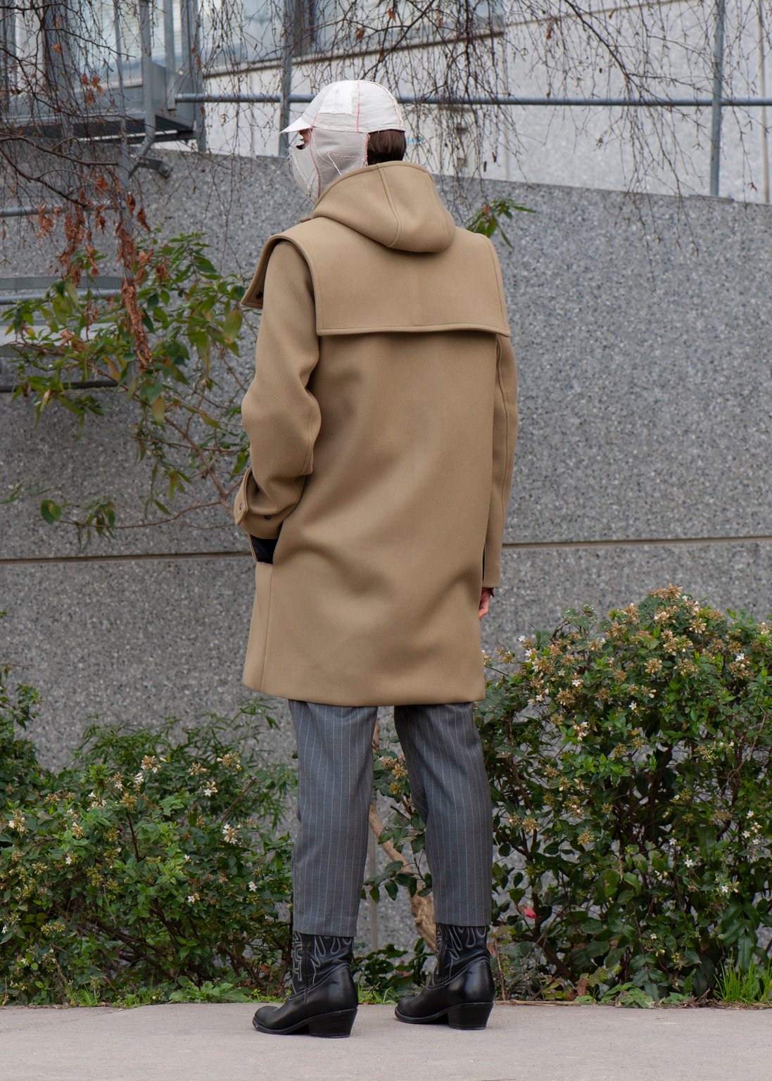 Wool silk best sale melton duffle coat